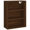 Skříň highboard hnědý dub 69,5 x 34 x 180 cm kompozitní dřevo 3189508