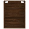 Skříň highboard hnědý dub 69,5 x 34 x 180 cm kompozitní dřevo 3189508