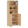 Skříň highboard dub sonoma 69,5 x 34 x 180 cm kompozitní dřevo 3189936