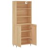 Skříň highboard dub sonoma 69,5 x 34 x 180 cm kompozitní dřevo 3189936