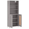 Skříň highboard šedá sonoma 69,5 x 34 x 180 cm kompozitní dřevo 3189939