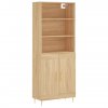 Skříň highboard dub sonoma 69,5 x 34 x 180 cm kompozitní dřevo 3189944