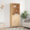Skříň highboard dub sonoma 69,5 x 34 x 180 cm kompozitní dřevo 3189944