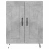 Skříň highboard betonově šedá 69,5x34x180 cm kompozitní dřevo 3189953