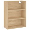 Skříň highboard dub sonoma 69,5 x 34 x 180 cm kompozitní dřevo 3189960