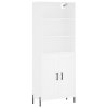 Skříň highboard bílá 69,5 x 34 x 180 cm kompozitní dřevo 3189965
