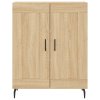 Skříň highboard dub sonoma 69,5 x 34 x 180 cm kompozitní dřevo 3189976
