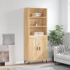 Skříň highboard dub sonoma 69,5 x 34 x 180 cm kompozitní dřevo 3189976
