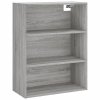 Skříň highboard šedá sonoma 69,5 x 34 x 180 cm kompozitní dřevo 3189979
