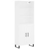 Skříň highboard bílá 69,5 x 34 x 180 cm kompozitní dřevo 3189981