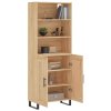 Skříň highboard dub sonoma 69,5 x 34 x 180 cm kompozitní dřevo 3189984