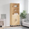 Skříň highboard dub sonoma 69,5 x 34 x 180 cm kompozitní dřevo 3189984