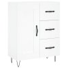 Skříň highboard bílá 69,5 x 34 x 180 cm kompozitní dřevo 3190013