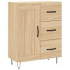 Skříň highboard dub sonoma 69,5 x 34 x 180 cm kompozitní dřevo 3190016