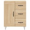 Skříň highboard dub sonoma 69,5 x 34 x 180 cm kompozitní dřevo 3190016