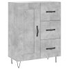 Skříň highboard betonově šedá 69,5x34x180 cm kompozitní dřevo 3190017