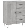 Skříň highboard šedá sonoma 69,5 x 34 x 180 cm kompozitní dřevo 3190019