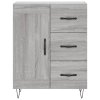Skříň highboard šedá sonoma 69,5 x 34 x 180 cm kompozitní dřevo 3190019