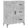Skříň highboard betonově šedá 69,5x34x180 cm kompozitní dřevo 3190025