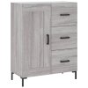 Skříň highboard šedá sonoma 69,5 x 34 x 180 cm kompozitní dřevo 3190027