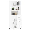 Skříň highboard bílá 69,5 x 34 x 180 cm kompozitní dřevo 3190037