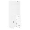 Skříň highboard bílá 69,5 x 34 x 180 cm kompozitní dřevo 3190037