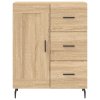 Skříň highboard dub sonoma 69,5 x 34 x 180 cm kompozitní dřevo 3190040