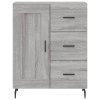 Skříň highboard šedá sonoma 69,5 x 34 x 180 cm kompozitní dřevo 3190043