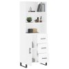Skříň highboard bílá 69,5 x 34 x 180 cm kompozitní dřevo 3190045