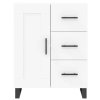 Skříň highboard bílá 69,5 x 34 x 180 cm kompozitní dřevo 3190045