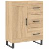 Skříň highboard dub sonoma 69,5 x 34 x 180 cm kompozitní dřevo 3190048