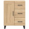 Skříň highboard dub sonoma 69,5 x 34 x 180 cm kompozitní dřevo 3190048