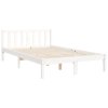 Postel bez matrace bílá 160 x 200 cm masivní borovice 3191917