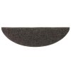 Schodové rohože samolepicí 5 ks 56 x 17 x 3 cm antracitové půlkulaté 149690