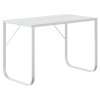 Počítačový stůl bílý 110 x 60 x 73 cm dřevotříska 30201