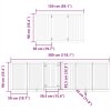 Zábrana pro psy s dvířky skládací 12 panelů hnědá 600 cm topol 3155663