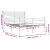 Rám postele s čelem Double masivní dřevo 3195001