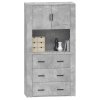 Skříň highboard betonově šedá kompozitní dřevo 3185387