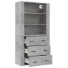 Skříň highboard betonově šedá kompozitní dřevo 3185395