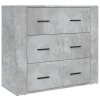 Skříň highboard betonově šedá kompozitní dřevo 3185395