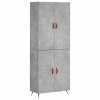 Skříň highboard betonově šedá 69,5x34x180 cm kompozitní dřevo 3195655