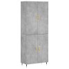 Skříň highboard betonově šedá 69,5x34x180 cm kompozitní dřevo 3195663