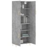 Skříň highboard betonově šedá 69,5x34x180 cm kompozitní dřevo 3195671