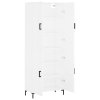 Skříň highboard bílá 69,5 x 34 x 180 cm kompozitní dřevo 3195675