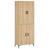 Skříň highboard dub sonoma 69,5 x 34 x 180 cm kompozitní dřevo 3195678