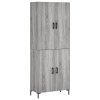 Skříň highboard šedá sonoma 69,5 x 34 x 180 cm kompozitní dřevo 3195681