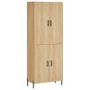 Skříň highboard dub sonoma 69,5 x 34 x 180 cm kompozitní dřevo 3195686