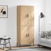 Skříň highboard dub sonoma 69,5 x 34 x 180 cm kompozitní dřevo 3195686
