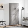 Skříň highboard šedá sonoma 69,5 x 34 x 180 cm kompozitní dřevo 3195689