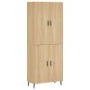 Skříň highboard dub sonoma 69,5 x 34 x 180 cm kompozitní dřevo 3195694